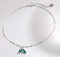  925 sterling zilveren FishTail enkelbanden voor vrouwen sieraden 
