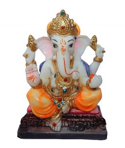 Marmeren Ganesha-beeld (15 cm x 9 cm) 