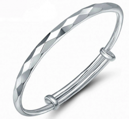  925 sterling zilveren damesarmband armband De diamantvormige verstelbare armband 