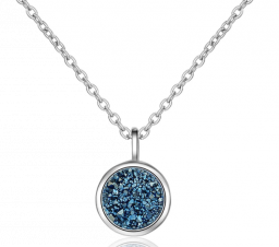  Blauw glas 925 sterling zilver glanzende stukken AAA Cubic Zirkoon stenen sieraden 
