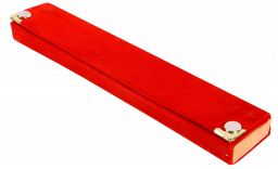 Pak van 1 ketting armband opbergdoos sieraden zakje, (rood)