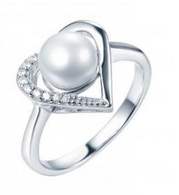 925 Sterling Zilveren Wit Natuurlijke Parel Ring Voor Vrouwen_2