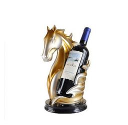 Wijnfleshouder ~ Paard Sculptuur ~ Wijnrek thuisdecoraties