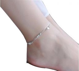  Topkwaliteit 925 zilveren armbanden sieraden Nieuwste Star Heart Design Dames zilveren enkelbanden 