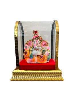 Kleurijk Ganesha Beeld In Glas