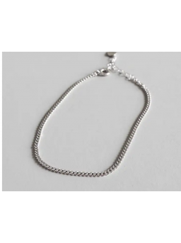 925 sterling zilver 2 mm dunne ketting minimalistische enkelbandje voor dames