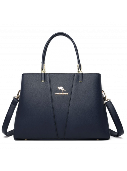 PU Lederen Designer luxe handtassen draagtas dames-Blauw